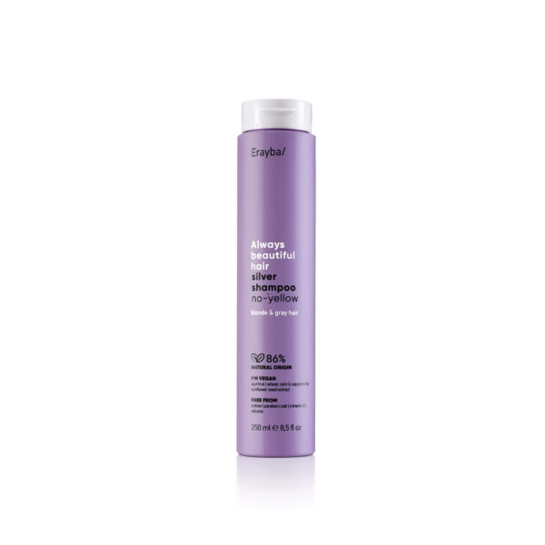 Silver Shampoo No-Yellow – Fialový šampón pre blond a sivé vlasy proti žltým tónom